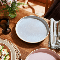 Image showing the Minerals Set of 4 Dinner Plates, D26.5cm, Aqua product.