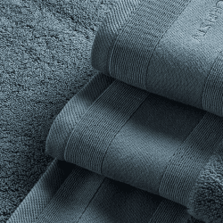 Image showing the Signature Turkish Towel, Bath Sheet, Slate Blue product.
