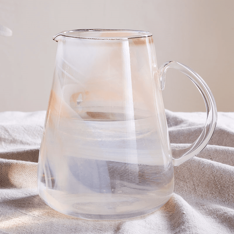 Shirali Marble Swirl Jug, 2L, Apricot