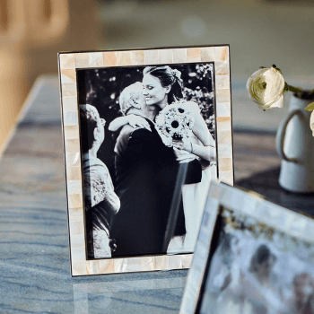 Image showing the Elegance Photo Frame, 5 x 7", Mother of Pearl product.