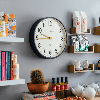 Image showing the Mr Edwards Wall clock, Dia45cm, Moonstone Grey product.