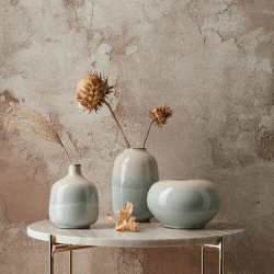 Image showing the Quartz Small Barrel Vase, H18cm, Rose product.