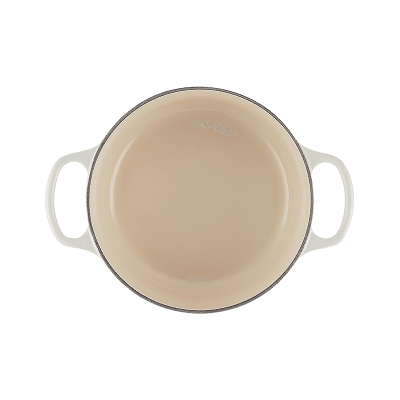 Signature Cast Iron Round Casserole, 26cm, Meringue
