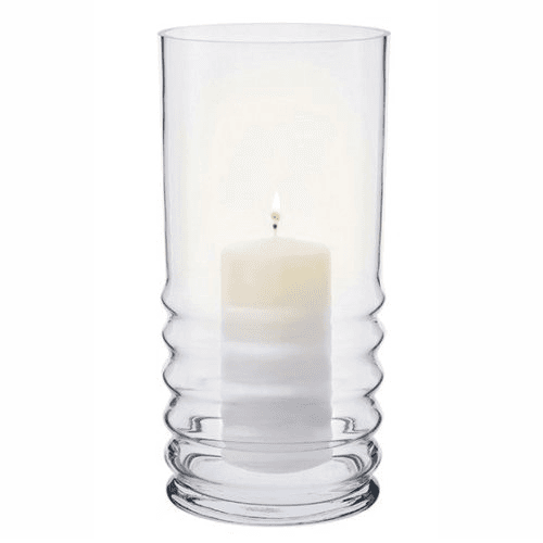 Wibble Hurricane lamp, H29cm, Clear