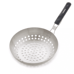 Image showing the Grill Wok with Folding Handle, Stainless Steel product.
