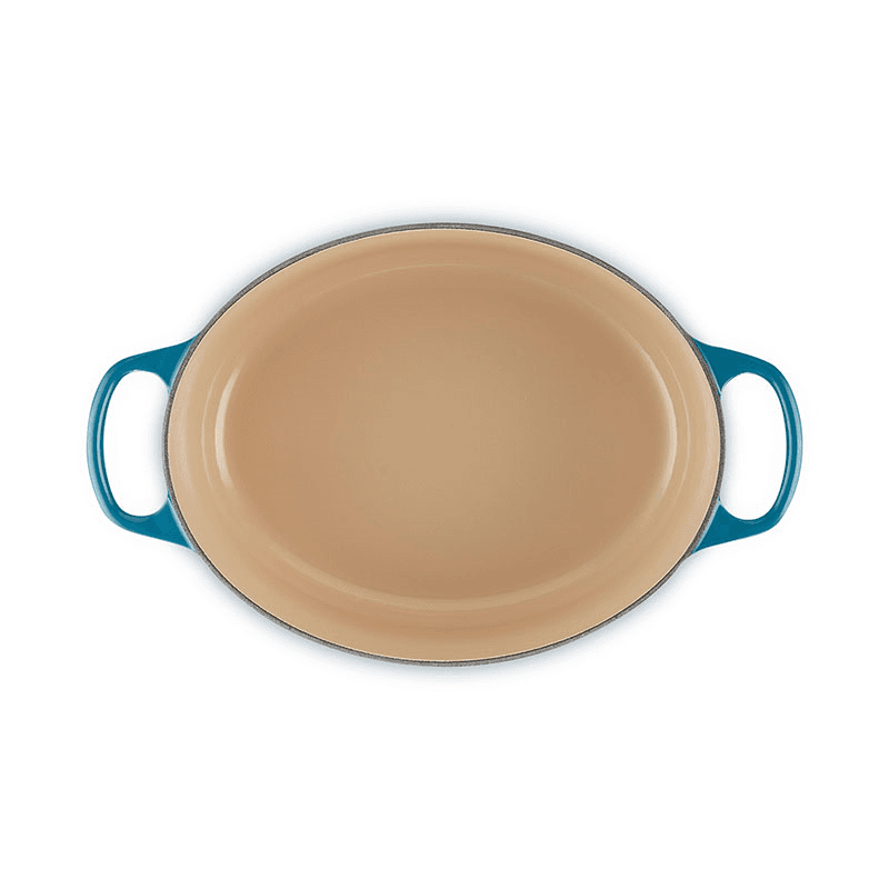 Signature Cast Iron Oval casserole, 29cm - 4.7L, deep teal
