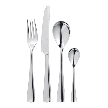Image showing the Malvern Bright 24 piece cutlery set, Stainless Steel product.
