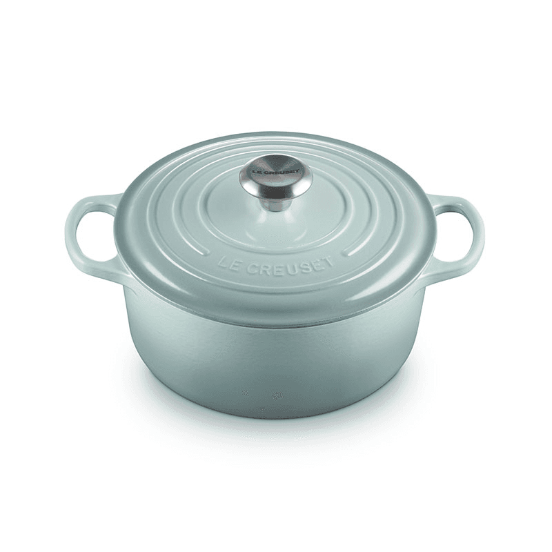 Cast Iron Round Casserole, 24cm, Sea Salt