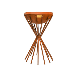 Image showing the Dakota Tall Metal  Fire Pit, H65cm, Rust product.