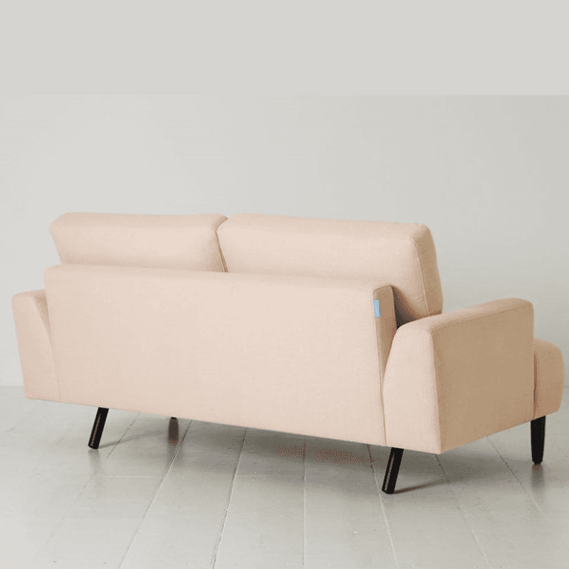 Model 05 2 Seater Linen Sofa, Pink