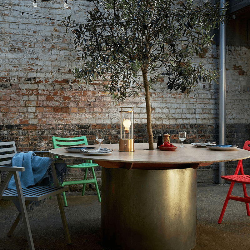 The Muse Portable Lamp, Solid Brass