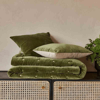 Image showing the Jaipur Throw, 140 x 200cm, Olive product.