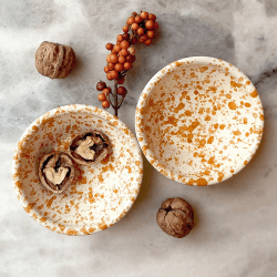 Image showing the Splatter Nut Bowl, D12cm, Burnt Orange product.