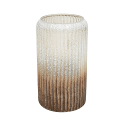 Image showing the Verre Ribbed  Vase, H30cm, Gold product.