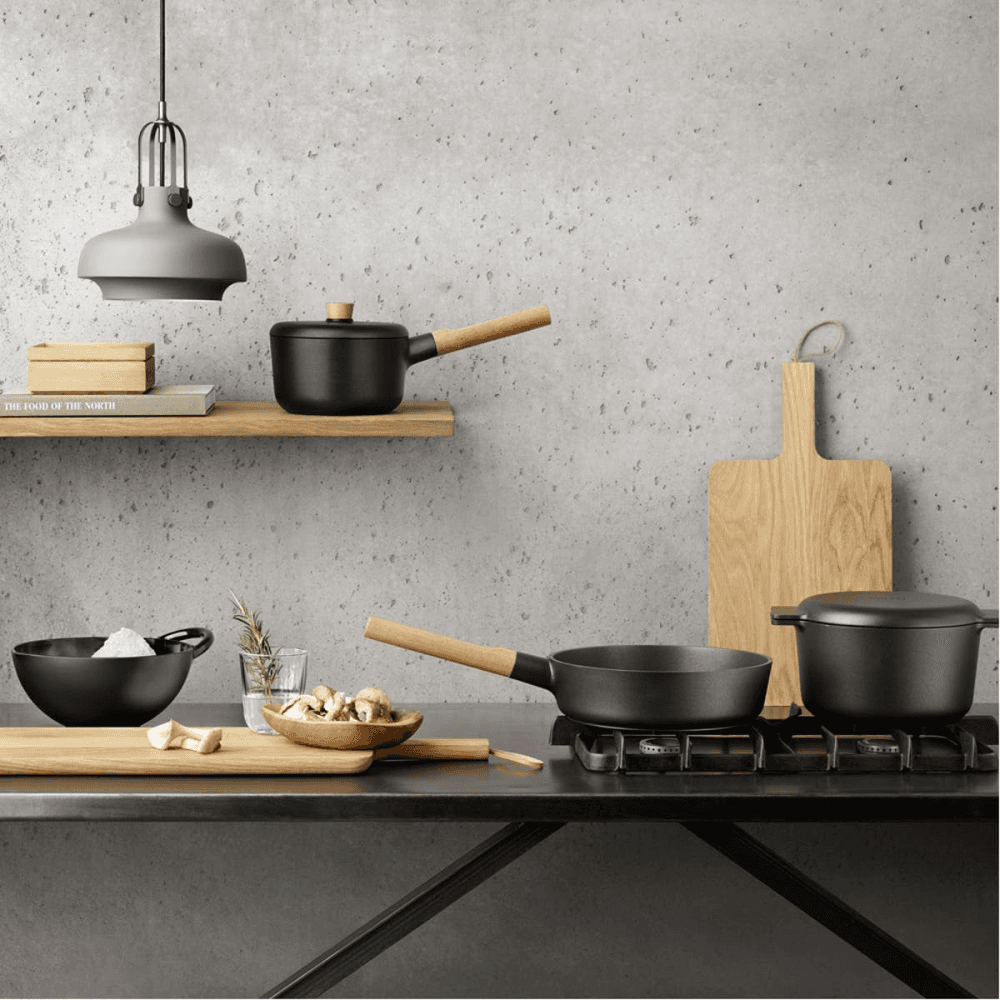 Nordic Kitchen Frying Pan, 28cm, Black