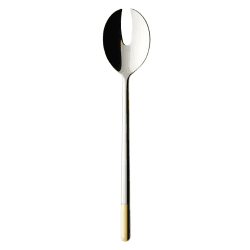 Image showing the Ella Salad serving fork, stainless steel with partial gold plate product.