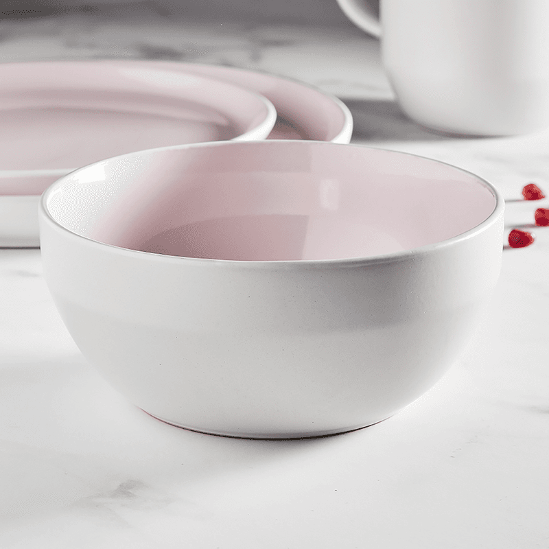 Oslo 16 Piece Dinnerware Set, Pink