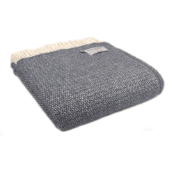 Image showing the Illusion Throw, 150 x 183cm, Blue Slate product.