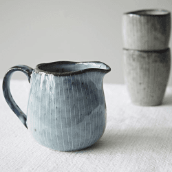 Image showing the Nordic Sea Milk Jug, H9cm, Blue product.