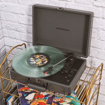 Image showing the Cruiser Deluxe Plus Portable Turntable, Slate product.