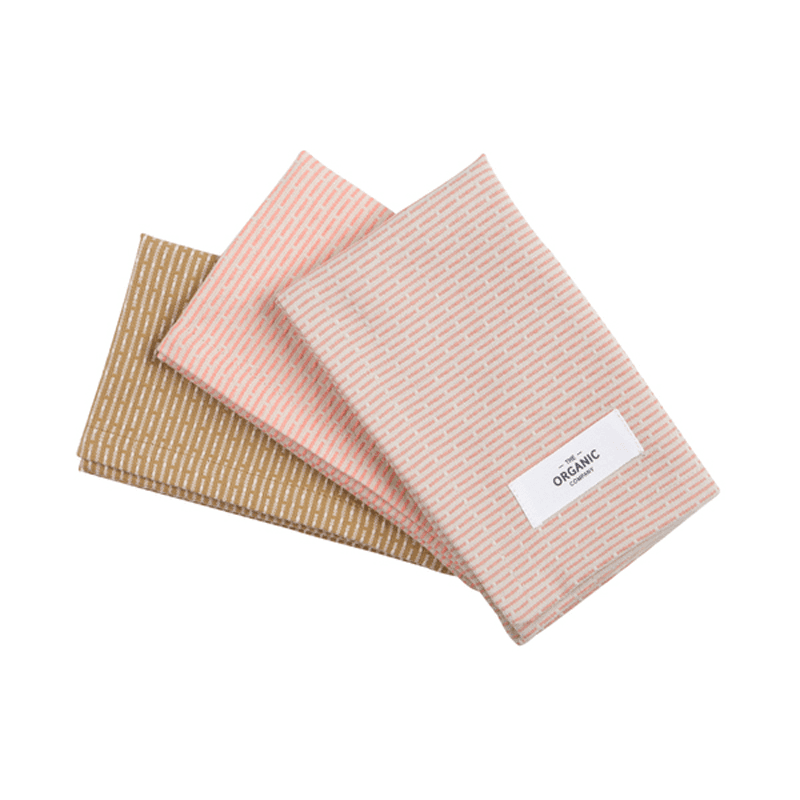 Piqué Set of 3 Kitchen Cloths, 35 x 30 cm, Floral