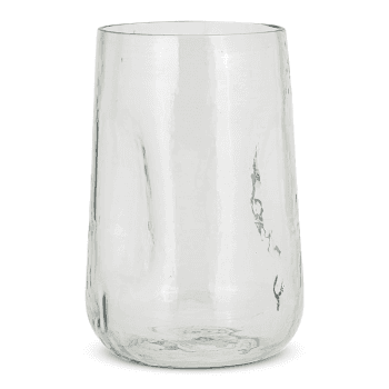 Image showing the Kotri Recycled Glass Organic Shape Vase, H28cm, Clear product.