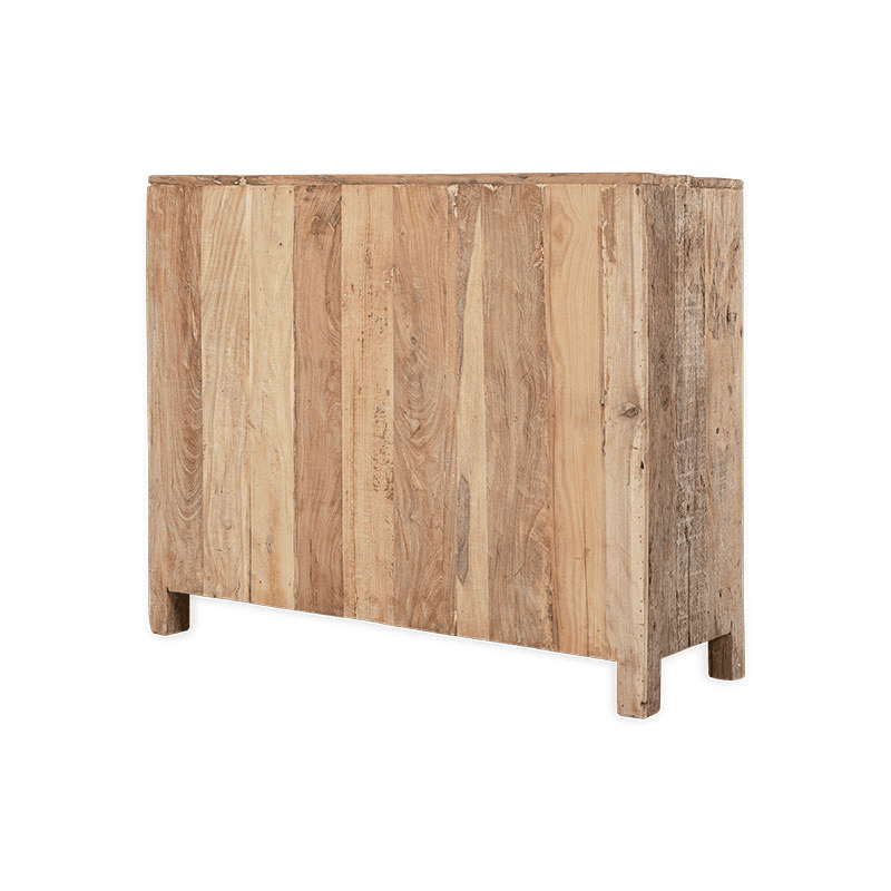 Ibo Reclaimed Wooden Slatted Sideboard, Natural