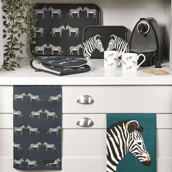 Image showing the Zebra Teatowel, 45 x 65cm product.