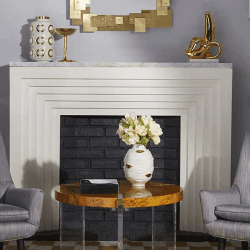 Image showing the Gilded Gala Vase, H25cm, White & Gold product.