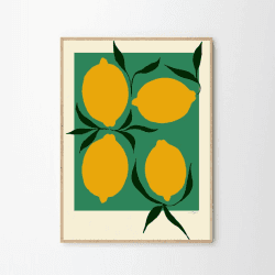 Image showing the Anna Mörner Green Lemon, 50x70, Green product.