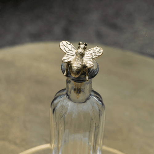 Bee Bottle Stop, H9 X W5 X D5cm, Brass