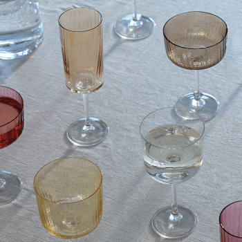 Image showing the Gems Set of 4 Champagne Flutes, 210ml, Amber product.