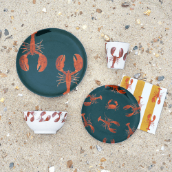 Image showing the Lobster Melamine dinner plate, 25.4cm product.