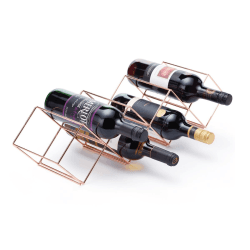 Image showing the Stackable Wine Rack, 7 Bottles, Copper Finish product.