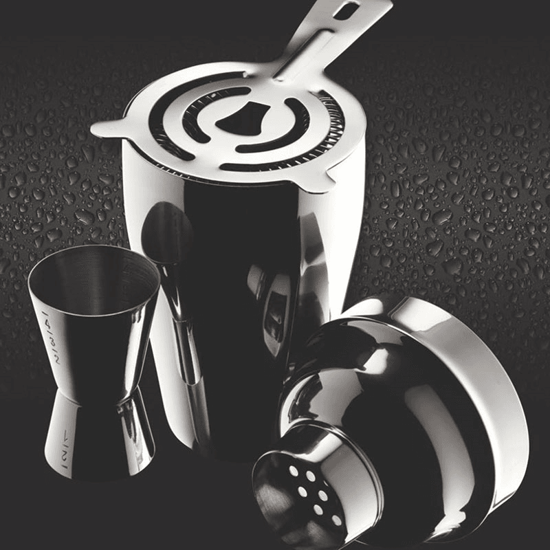 3 Piece Cocktail Set, Stainless Steel