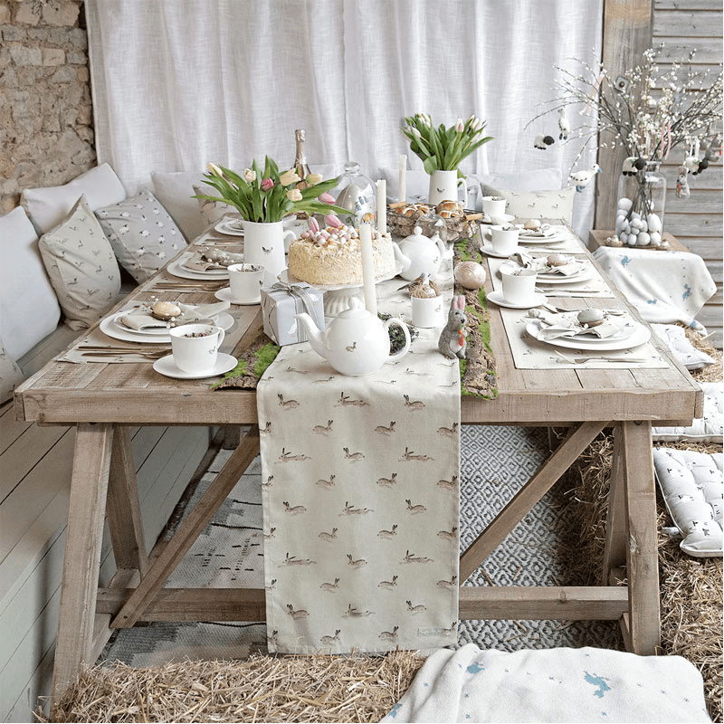 Hare Table Runner, W35 x L280cm
