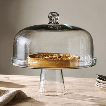 Image showing the Banjara Glass Dome Cake Stand, D30cm, Clear product.