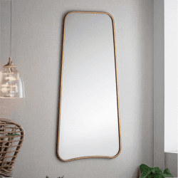 Image showing the Epwell Mirror, H119cm, Gold product.