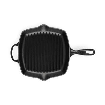 Image showing the Signature Cast Iron Square grillit, 26cm, Satin Black product.