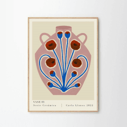 Image showing the Carla Llanos Vase 05 Print, 50 x 70cm product.