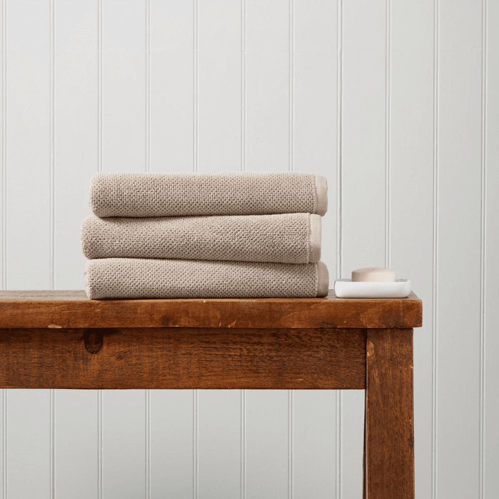 Brixton Towel, Bath Sheet, Pebble Grey
