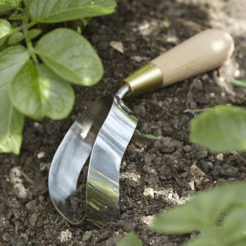 Image showing the Boxed Ergo Hoe, Silver/Natural/Brass product.