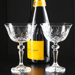 Image showing the Edinburgh Set of 2 Champagne Coupes, 180ml, Clear product.