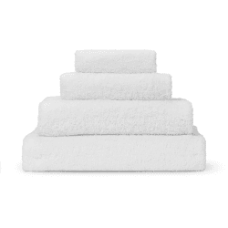 Image showing the Plain Organic Cotton Bath Towel, White product.