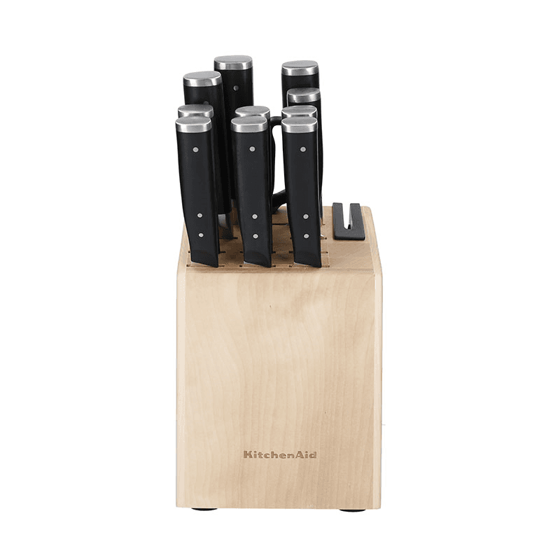 Gourmet 11 Piece Forged Knife Block Set, Black