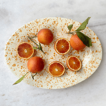 Image showing the Splatter Serving Platter, 44cm, Burnt Orange product.