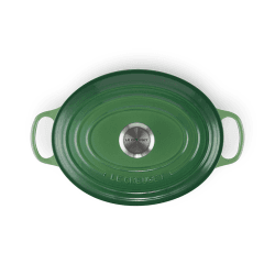 Image showing the Signature Cast Iron Oval Casserole, D29 cm, Bamboo product.