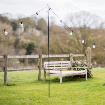 Image showing the Festoon Pole, H275cm, Black product.