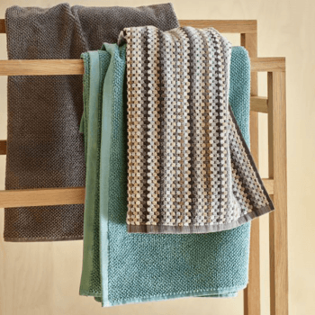 Image showing the Carnaby Stripe Bath Sheet, Neutral product.
