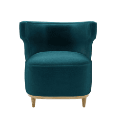 Image showing the Edie Armchair, Deep Turquoise product.